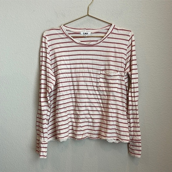REVOLVE LNA Retro Striped Long Sleeve Top Size Medium - Picture 2 of 6
